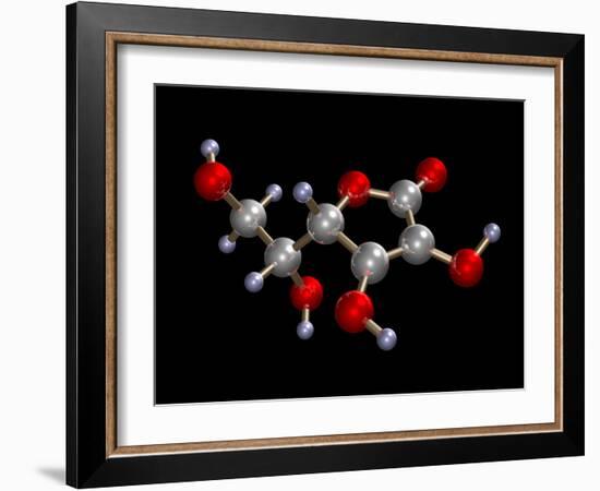 Vitamin C Molecule-Dr. Mark J.-Framed Photographic Print