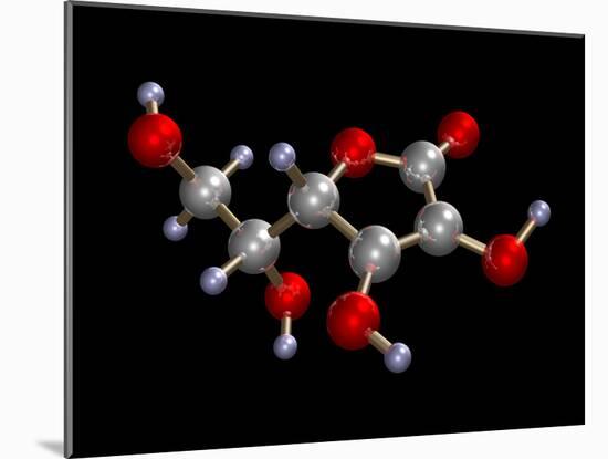 Vitamin C Molecule-Dr. Mark J.-Mounted Photographic Print