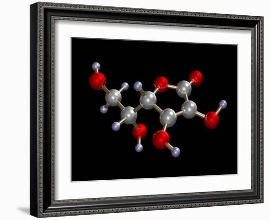 Vitamin C Molecule-Dr. Mark J.-Framed Photographic Print
