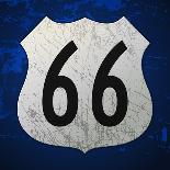 Blue Route 66 Sign-vitavalka-Art Print