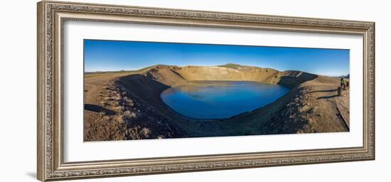 Viti, a huge explosion crater, Northern Iceland.  On March 29, 1875-null-Framed Photographic Print