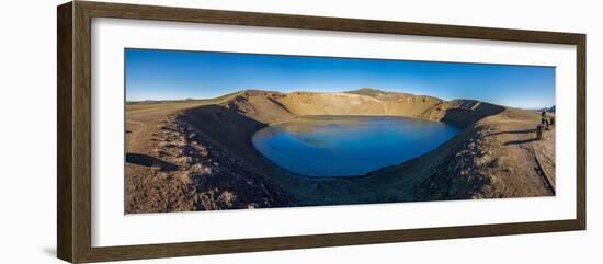Viti, a huge explosion crater, Northern Iceland.  On March 29, 1875-null-Framed Photographic Print