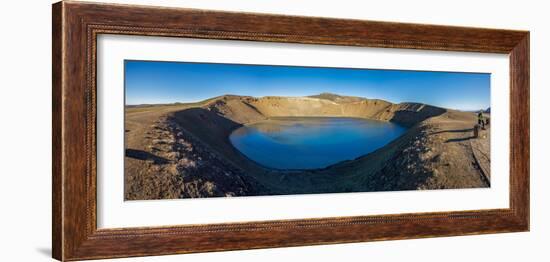 Viti, a huge explosion crater, Northern Iceland.  On March 29, 1875-null-Framed Photographic Print