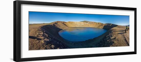 Viti, a huge explosion crater, Northern Iceland.  On March 29, 1875-null-Framed Photographic Print