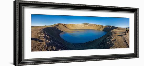 Viti, a huge explosion crater, Northern Iceland.  On March 29, 1875-null-Framed Photographic Print