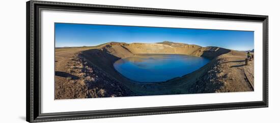 Viti, a huge explosion crater, Northern Iceland.  On March 29, 1875-null-Framed Photographic Print