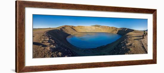 Viti, a huge explosion crater, Northern Iceland.  On March 29, 1875-null-Framed Photographic Print