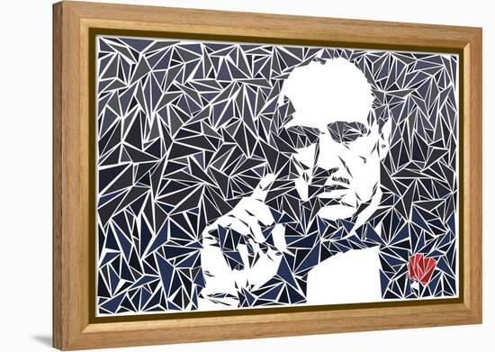 Vito Corleone-Cristian Mielu-Framed Stretched Canvas