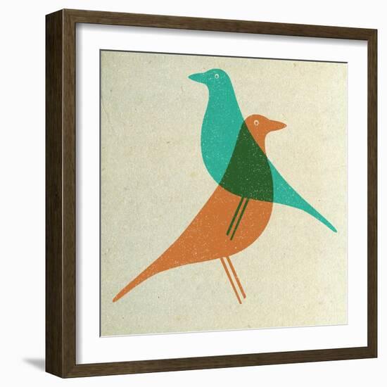 Vitra Eames House Birds II-Anita Nilsson-Framed Art Print