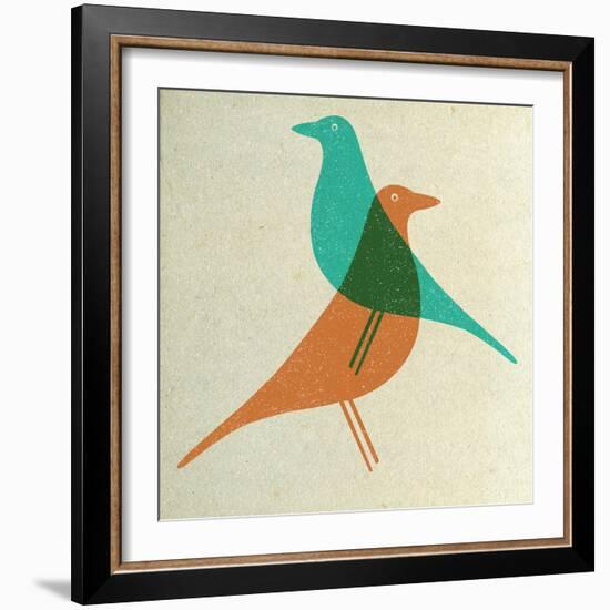 Vitra Eames House Birds II-Anita Nilsson-Framed Art Print