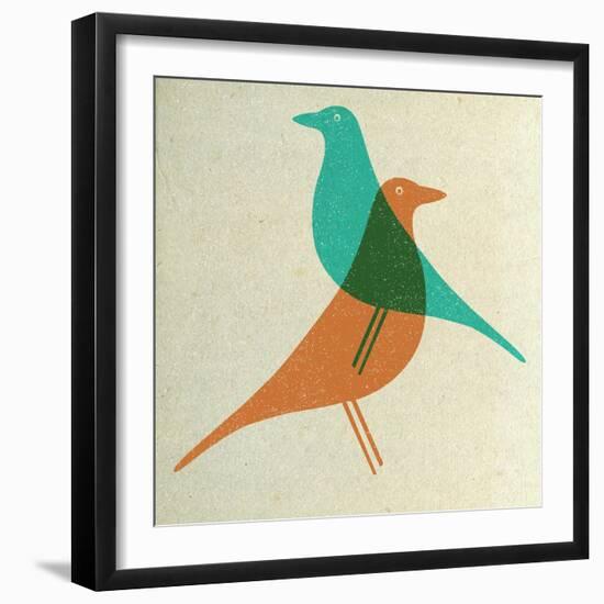 Vitra Eames House Birds II-Anita Nilsson-Framed Art Print