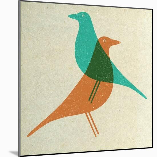 Vitra Eames House Birds II-Anita Nilsson-Mounted Art Print