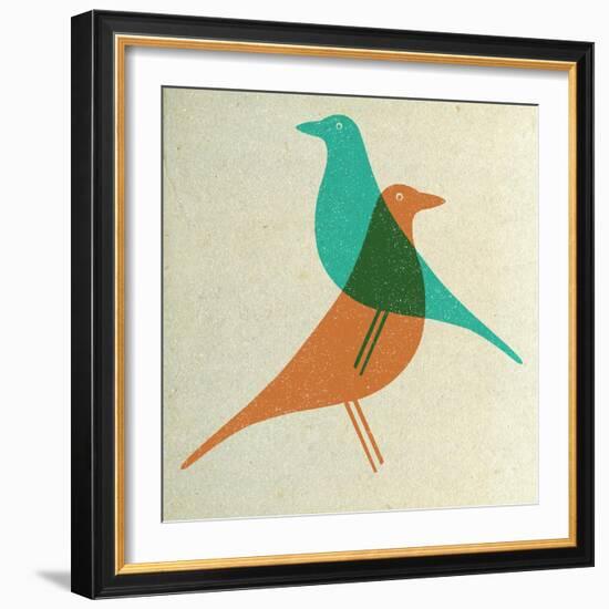 Vitra Eames House Birds II-Anita Nilsson-Framed Art Print