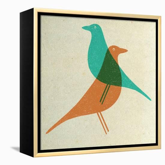 Vitra Eames House Birds II-Anita Nilsson-Framed Stretched Canvas