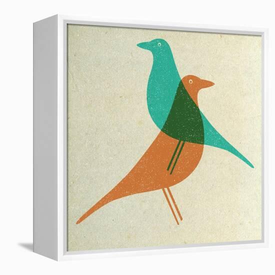 Vitra Eames House Birds II-Anita Nilsson-Framed Stretched Canvas