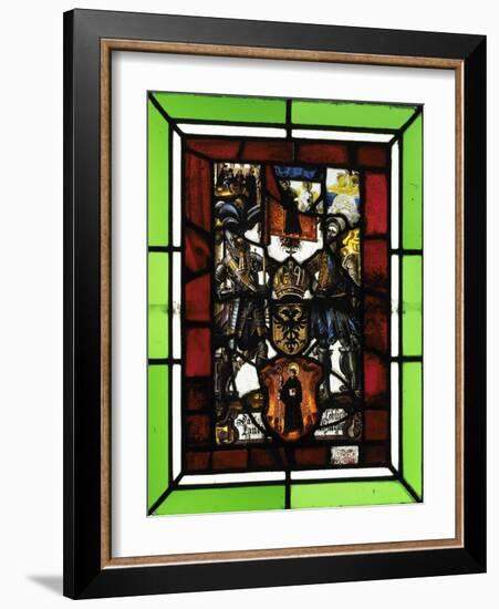 Vitrail aux armes de l'Empire-null-Framed Giclee Print