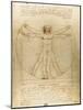 Vitruvian Man (Canon of Proportions) by Leonardo Da Vinci-Fine Art-Mounted Photographic Print