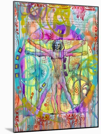 Vitruvian Man-Dean Russo- Exclusive-Mounted Giclee Print