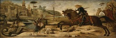 St. George Killing the Dragon-Vittore Carpaccio-Giclee Print
