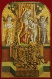 The Madonna and Child Enthroned with Music-Making Angels-Vittore Crivelli-Giclee Print