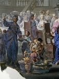Alexander and Thais on their Drunken Rampage through Persepolis-Vittorio Maria Bigari-Giclee Print