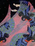 La Dogaressa in Nero (The Dogaressa in Black) (Gold, Oil & Tempera on Panel)-Vittorio Zecchin-Framed Giclee Print