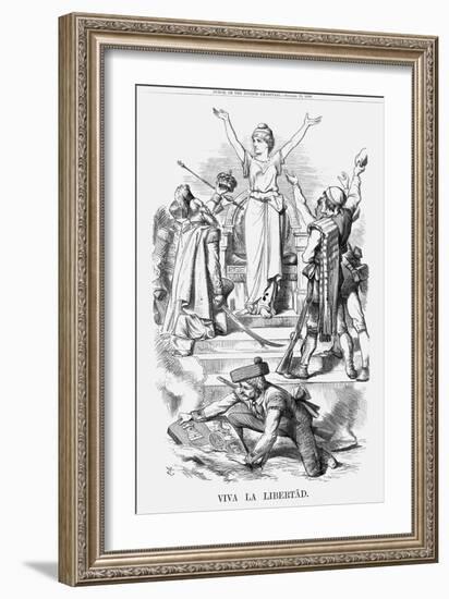 Viva La Libertád, 1868-John Tenniel-Framed Giclee Print