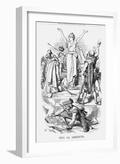 Viva La Libertád, 1868-John Tenniel-Framed Giclee Print