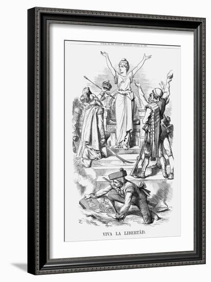 Viva La Libertád, 1868-John Tenniel-Framed Giclee Print