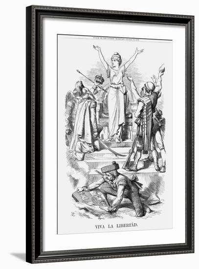 Viva La Libertád, 1868-John Tenniel-Framed Giclee Print