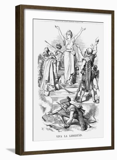 Viva La Libertád, 1868-John Tenniel-Framed Giclee Print