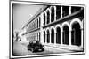 ¡Viva Mexico! B&W Collection - Black VW Beetle Car in Campeche-Philippe Hugonnard-Mounted Photographic Print