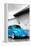 ¡Viva Mexico! B&W Collection - Blue VW Beetle in San Cristobal de Las Casas-Philippe Hugonnard-Framed Premier Image Canvas