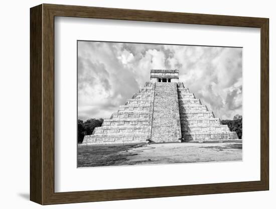 ¡Viva Mexico! B&W Collection - Chichen Itza Pyramid XI-Philippe Hugonnard-Framed Photographic Print