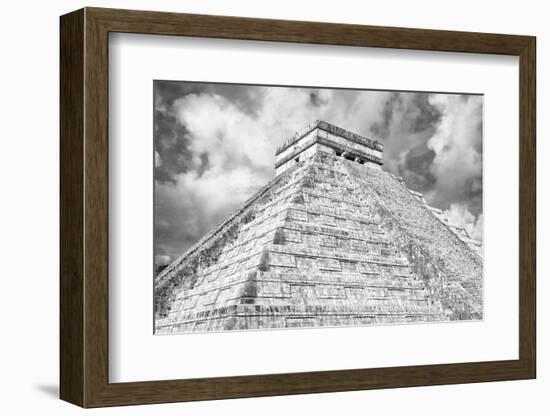 ¡Viva Mexico! B&W Collection - Chichen Itza Pyramid XIV-Philippe Hugonnard-Framed Photographic Print