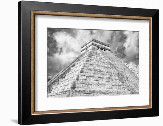 ¡Viva Mexico! B&W Collection - Chichen Itza Pyramid XIV-Philippe Hugonnard-Framed Photographic Print