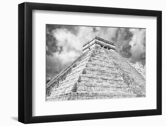 ¡Viva Mexico! B&W Collection - Chichen Itza Pyramid XIV-Philippe Hugonnard-Framed Photographic Print