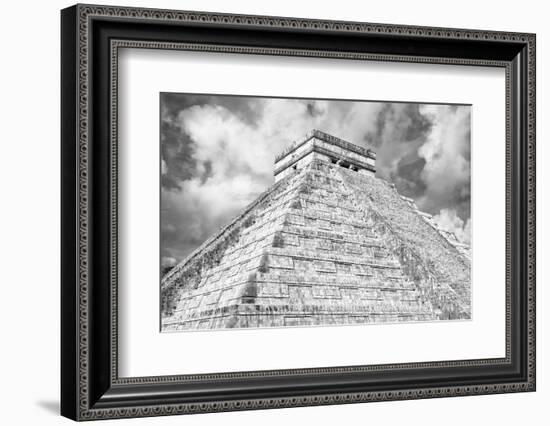 ¡Viva Mexico! B&W Collection - Chichen Itza Pyramid XIV-Philippe Hugonnard-Framed Photographic Print