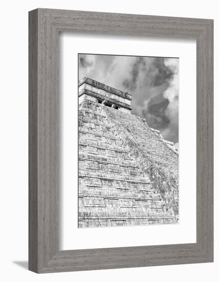 ¡Viva Mexico! B&W Collection - Chichen Itza Pyramid XVI-Philippe Hugonnard-Framed Photographic Print
