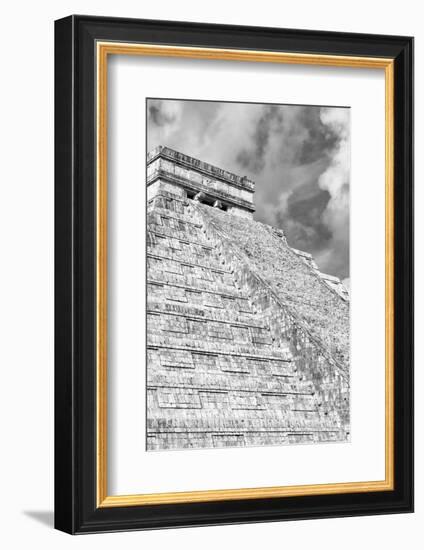 ¡Viva Mexico! B&W Collection - Chichen Itza Pyramid XVI-Philippe Hugonnard-Framed Photographic Print