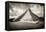 ¡Viva Mexico! B&W Collection - Chichen Itza Pyramid XVIII-Philippe Hugonnard-Framed Premier Image Canvas