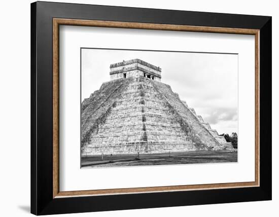 ¡Viva Mexico! B&W Collection - Chichen Itza Pyramid XXII-Philippe Hugonnard-Framed Photographic Print