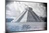 ¡Viva Mexico! B&W Collection - El Castillo Pyramid - Chichen Itza-Philippe Hugonnard-Mounted Photographic Print