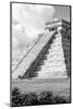 ¡Viva Mexico! B&W Collection - El Castillo Pyramid in Chichen Itza V-Philippe Hugonnard-Mounted Photographic Print