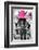 ¡Viva Mexico! B&W Collection - Horse with Pink straw Hat-Philippe Hugonnard-Framed Photographic Print