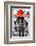 ¡Viva Mexico! B&W Collection - Horse with Red straw Hat-Philippe Hugonnard-Framed Photographic Print