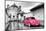 ?Viva Mexico! B&W Collection - Hot Pink VW Beetle Car in San Cristobal de Las Casas-Philippe Hugonnard-Mounted Photographic Print