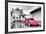 ?Viva Mexico! B&W Collection - Hot Pink VW Beetle Car in San Cristobal de Las Casas-Philippe Hugonnard-Framed Photographic Print