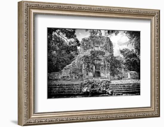 ¡Viva Mexico! B&W Collection - Mayan Ruins IV-Philippe Hugonnard-Framed Photographic Print