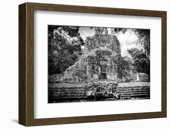 ¡Viva Mexico! B&W Collection - Mayan Ruins IV-Philippe Hugonnard-Framed Photographic Print